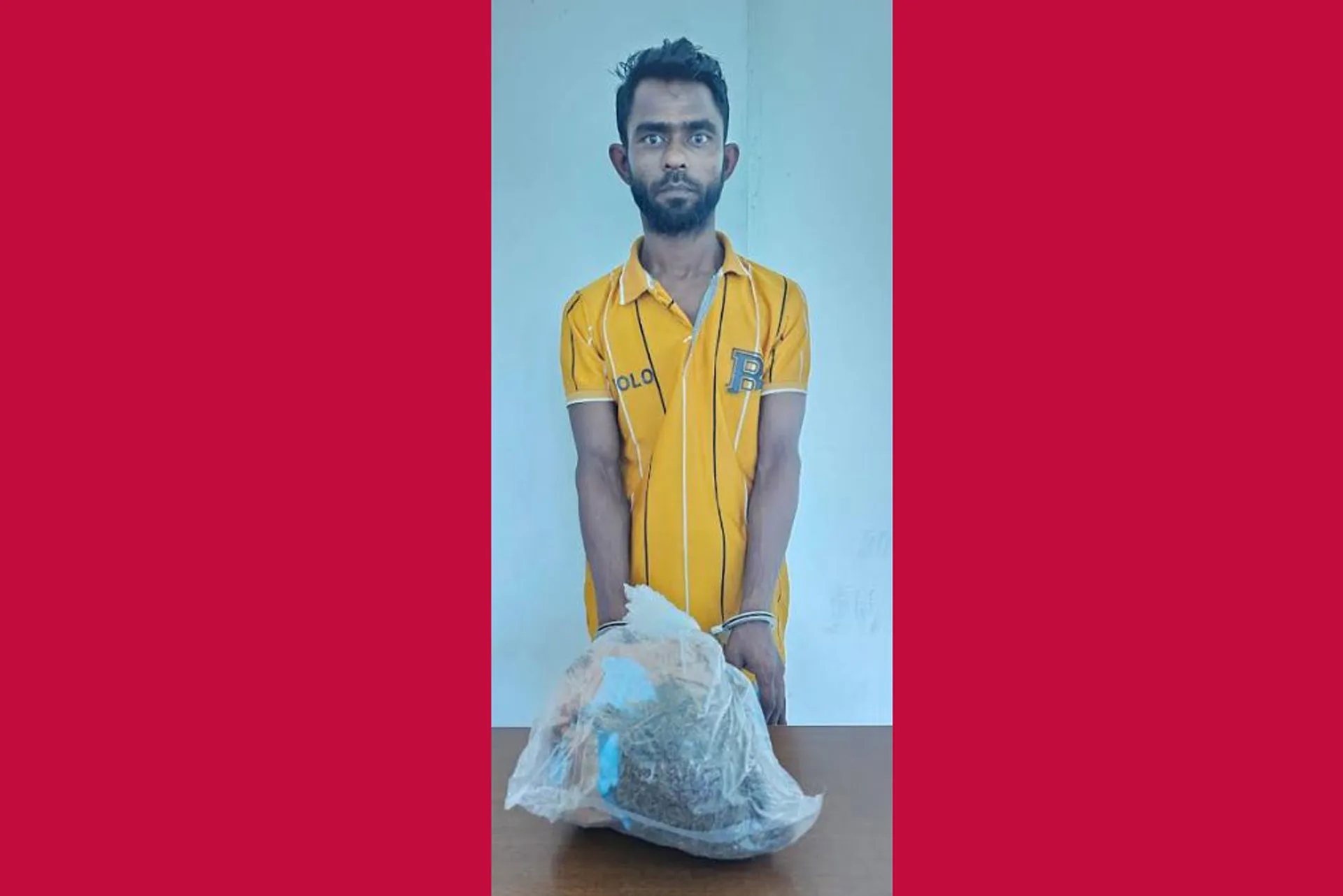হিজলায় গাঁজা সহ আটক ১