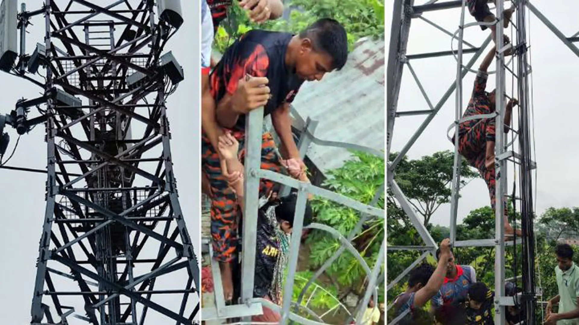 পটুয়াখালীতে নিখোঁজ কিশোরীকে মোবাইল টাওয়ারের চূড়া থেকে উদ্ধার
