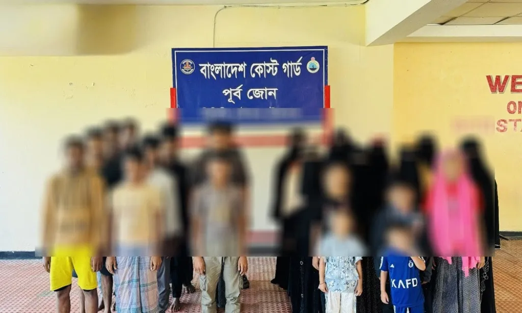 টেকনাফে মালয়েশিয়া পাচারের সময় নারী-শিশুসহ ২৮ জন উদ্ধার