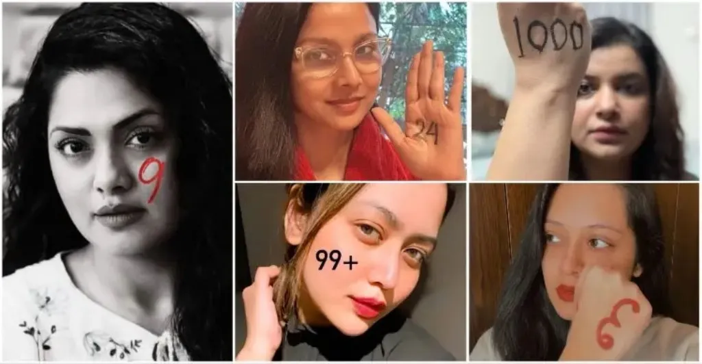 কেন শরীরে সংখ্যা লিখে ছবি প্রকাশ করছেন নারী তারকারা