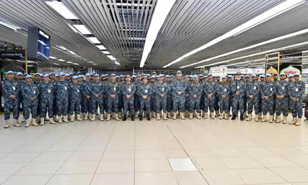 দক্ষিণ সুদানের উদ্দেশে ঢাকা ছাড়লেন নৌবাহিনীর ৭১ সদস্য