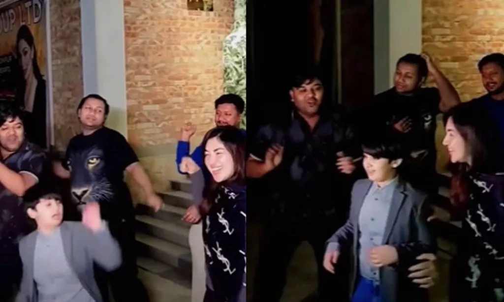 শাকিব খানের সিনেমার গানে নেচে ভাইরাল ছেলে জয়