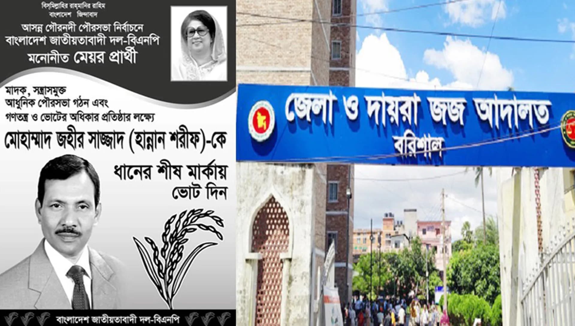 মেয়র ঘোষণার দাবিতে গৌরনদী পৌরসভার বিএনপি'র প্রার্থীর মামলা