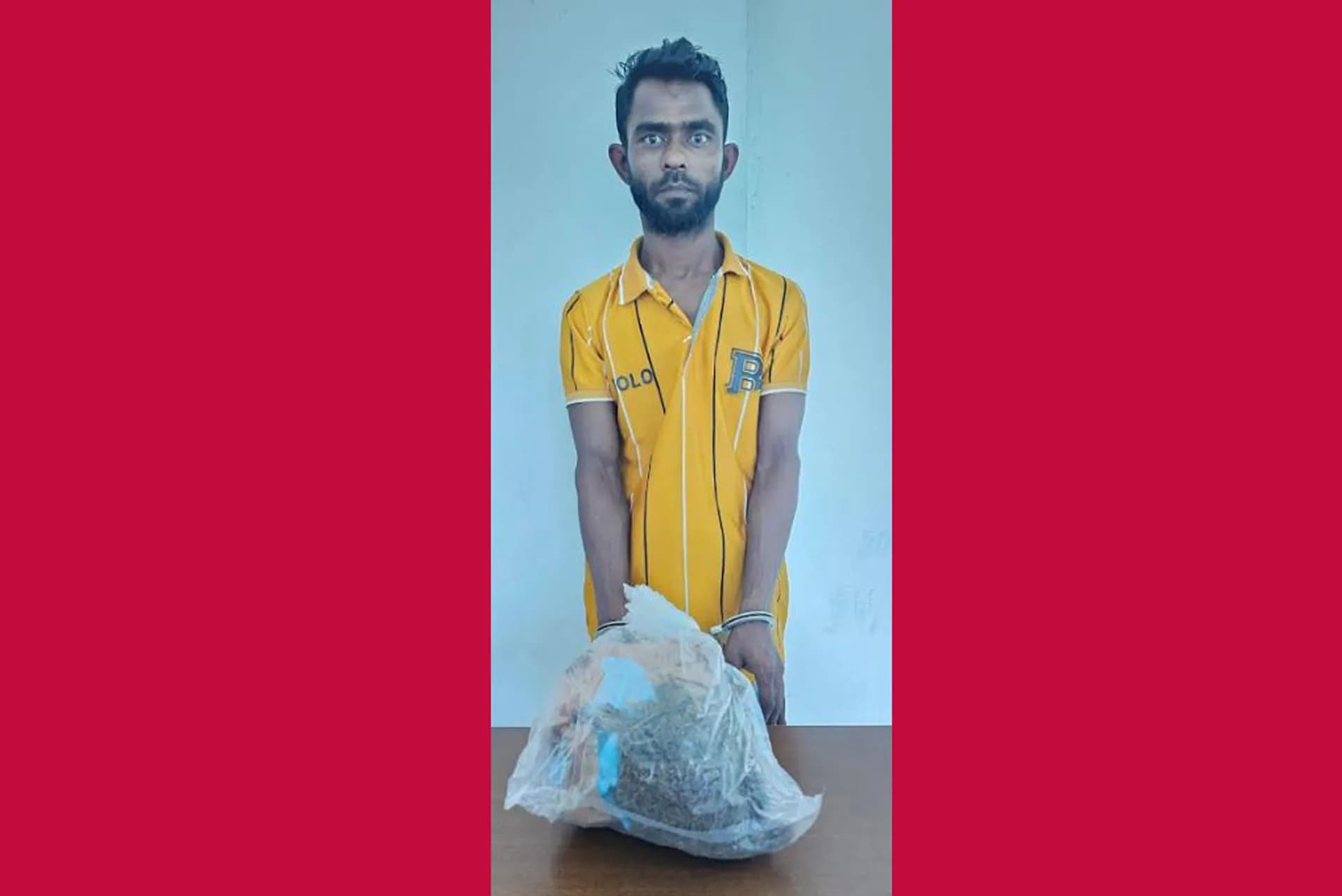 হিজলায় গাঁজাসহ আটক ১