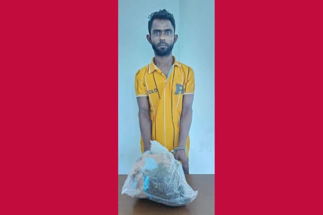 হিজলায় গাঁজাসহ আটক ১