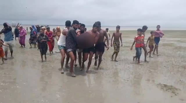 মনপুরায় মেঘনা নদী‌তে প‌ড়ে জে‌লের মৃত্যু