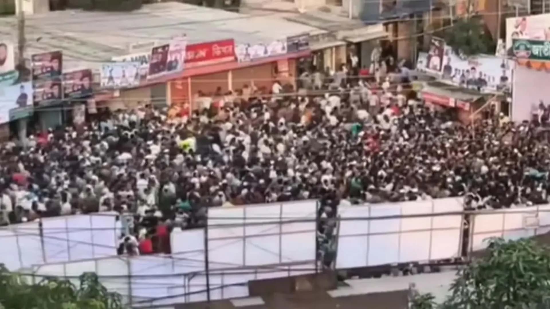 এনসিপির সমাবেশে ড্রোন ক্যামেরা দেখে লোকজনের দিগবিদিক দৌড়