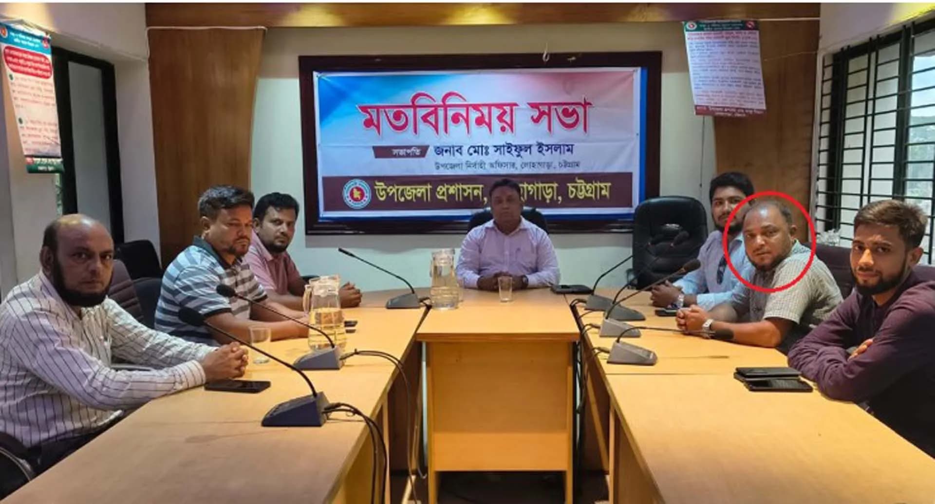 প্রশাসনের সভায় মামলার আসামি আ.লীগ নেতা