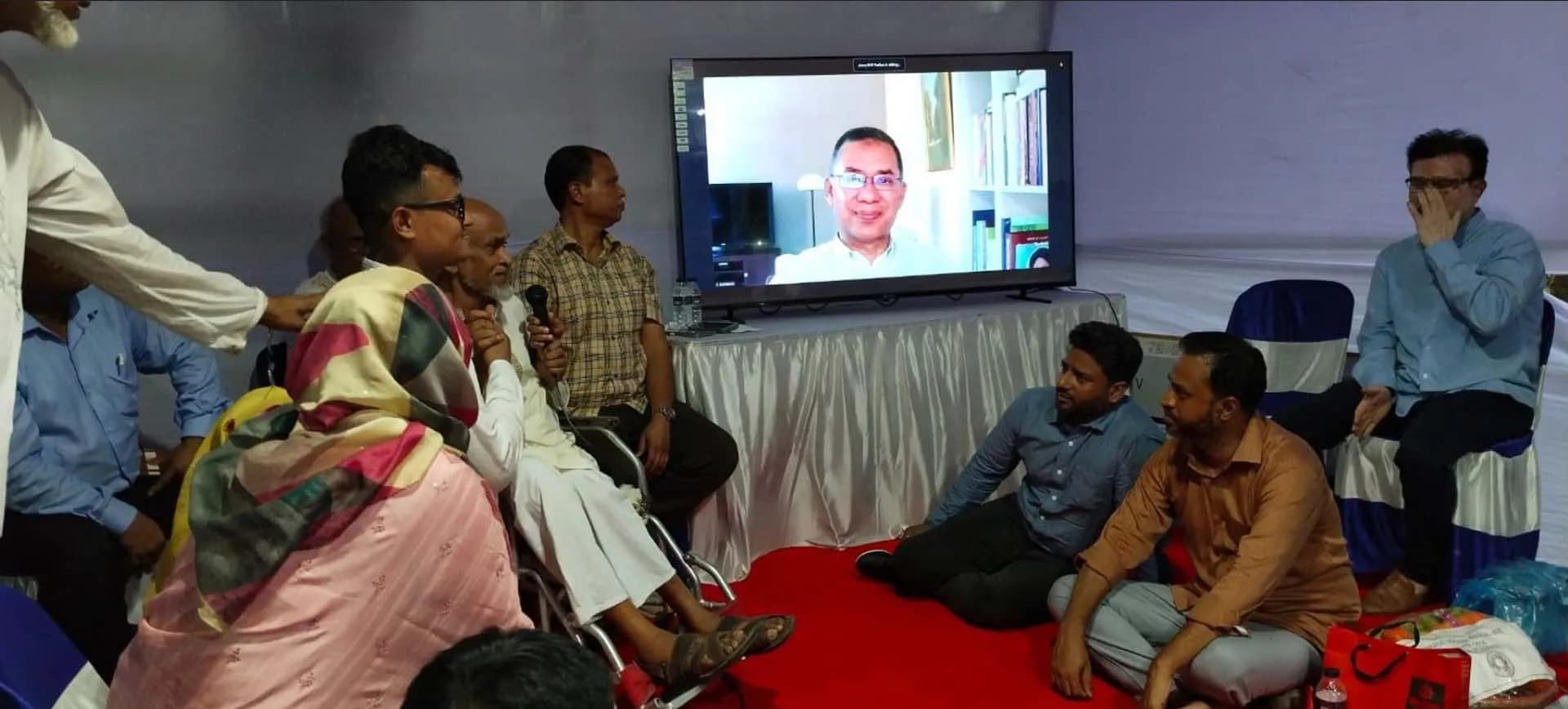 বিএনপির প্রবীণ নেতার শেষ ইচ্ছা পূরণ করতে ভার্চুয়ালি সাক্ষাৎ করলেন তারেক রহমান