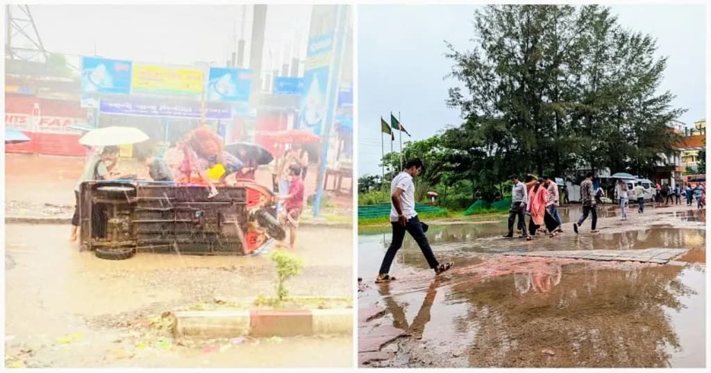 বরিশাল বিশ্ববিদ্যালয়ের সামনে বাড়ছে দুর্ঘটনার ঝুঁকি