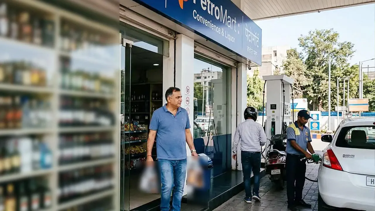 ভারতে পেট্রল পাম্পে মদ বিক্রি!