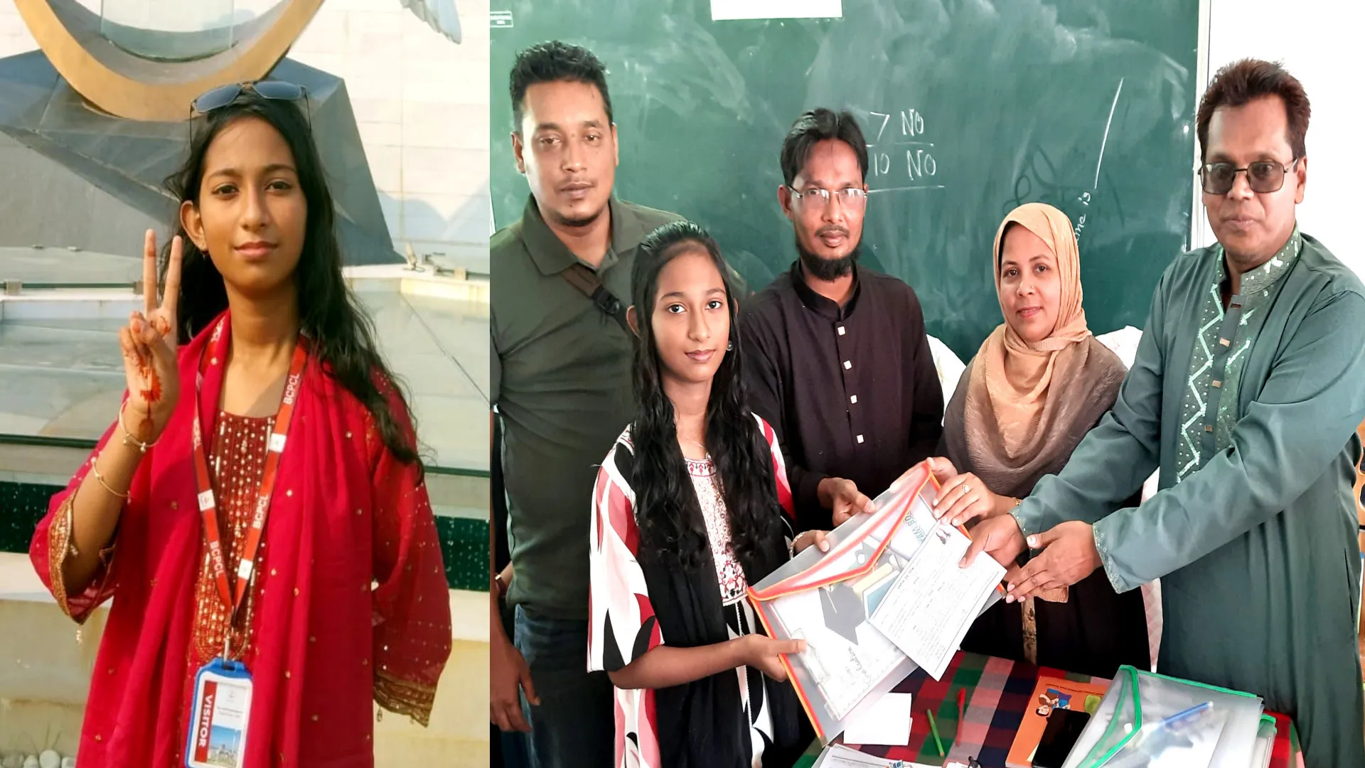 বাবুগঞ্জে ট্যালেন্টপুলে বৃত্তিপ্রাপ্ত আদিবা'র আকাশ জয়ের স্বপ্ন
