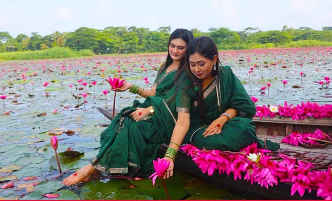 লাল শাপলার স্বর্গরাজ্য, সাতলা বিল