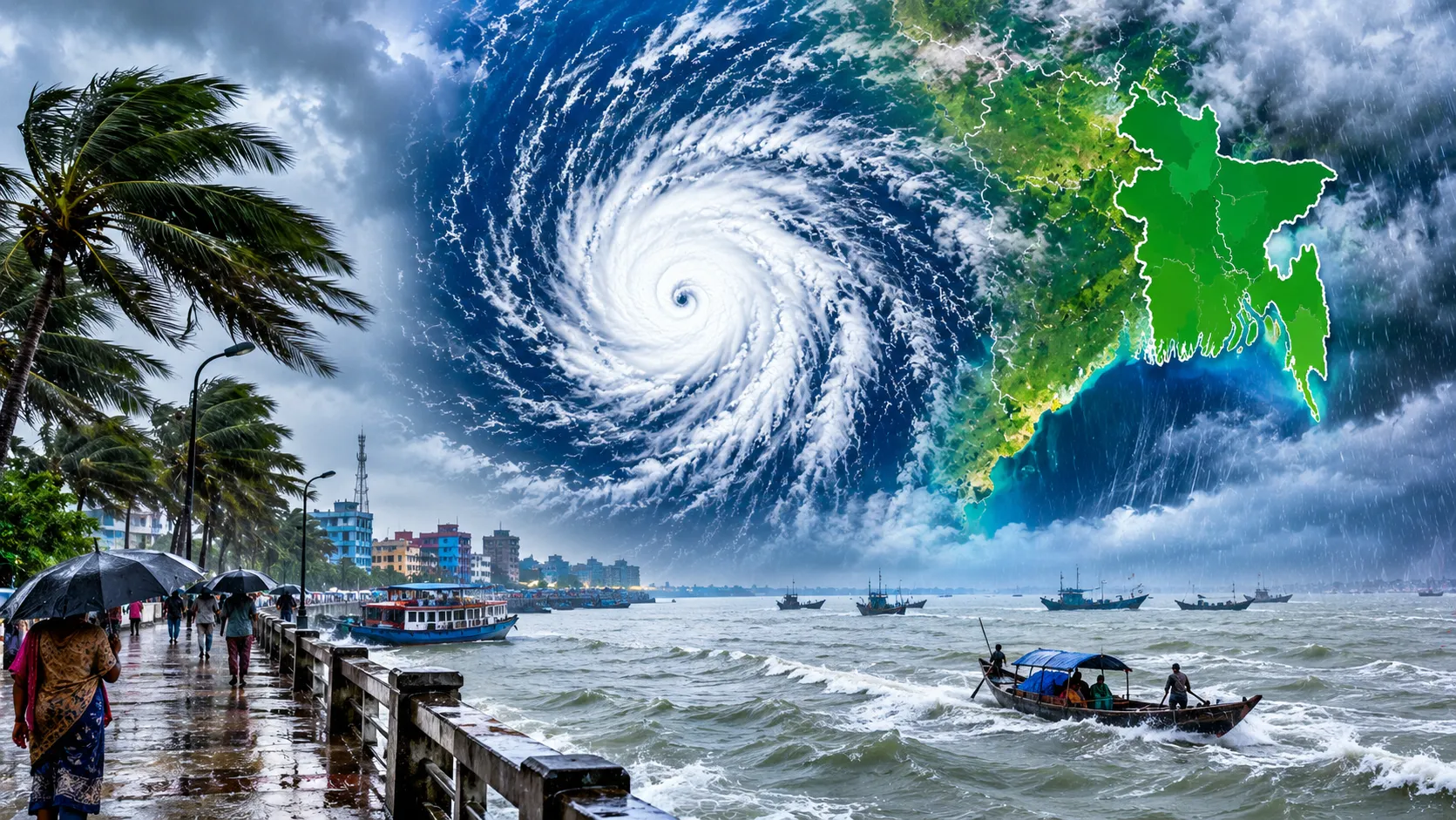বঙ্গোপসাগরে ঘূর্ণিঝড়ের শঙ্কা, বরিশালসহ ৩ বিভাগে বৃষ্টির আভাস